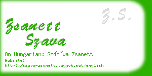 zsanett szava business card